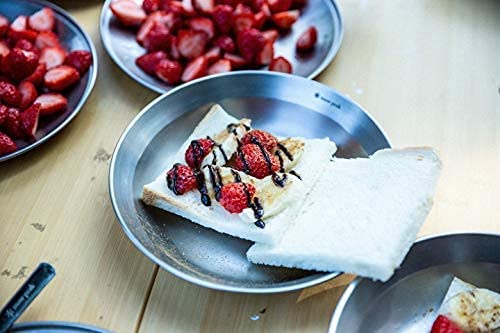 Snow Peak - Stainless Steel Tableware Set L|不鏽鋼餐盤4件組|TW-021