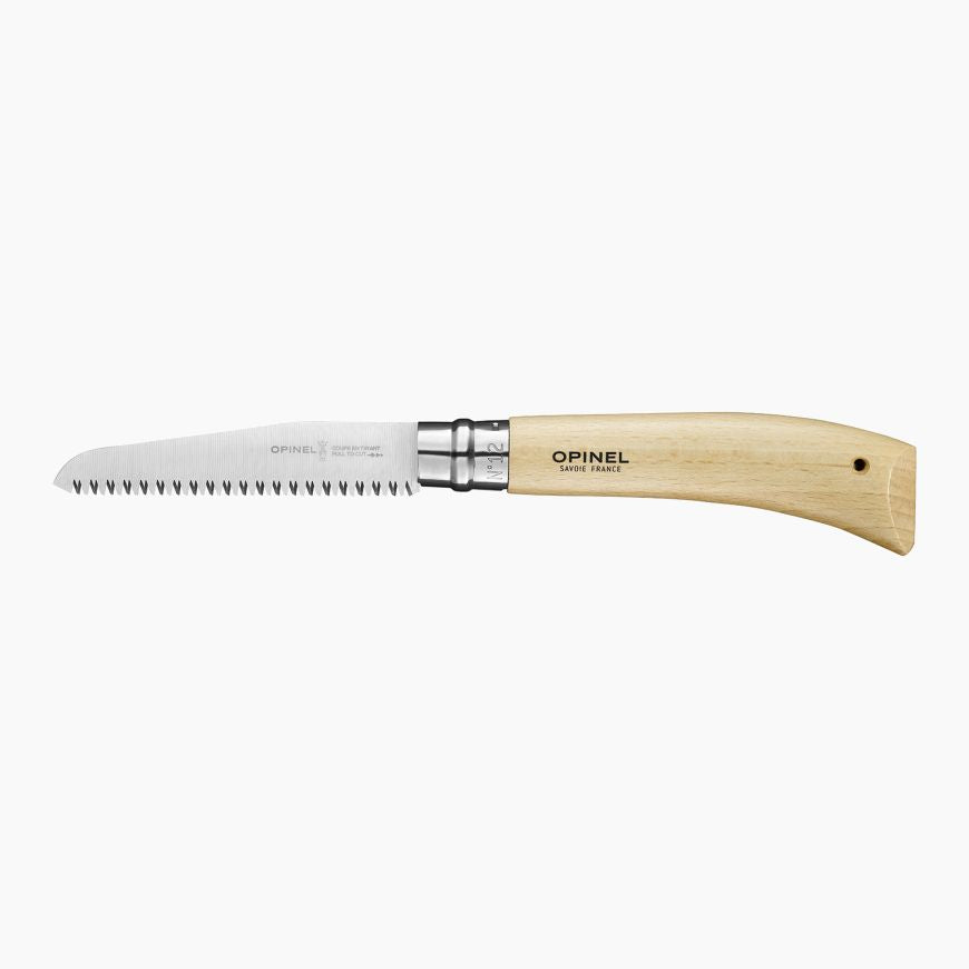 Opinel - N°12 Carbon Steel Pocket Folding Saw|Beechwood Handle|炭鋼櫸木柄摺鋸