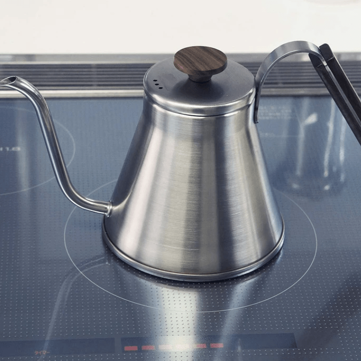 HARIO V60 木把手 復古不銹鋼細口咖啡手沖壺 Drip Kettle (800ml) VKW-120-HSVHARIO- Boring Jack