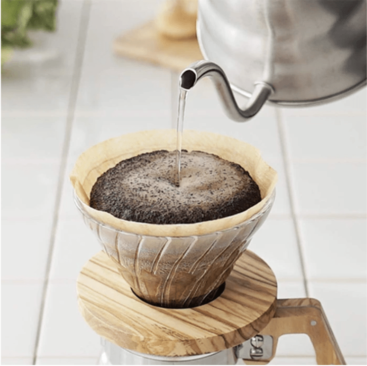 HARIO V60 橄欖木 耐熱玻璃咖啡濾杯 Olive Wood Glass Dripper VDG-01-OV / VDG-02-OVHARIO- Boring Jack