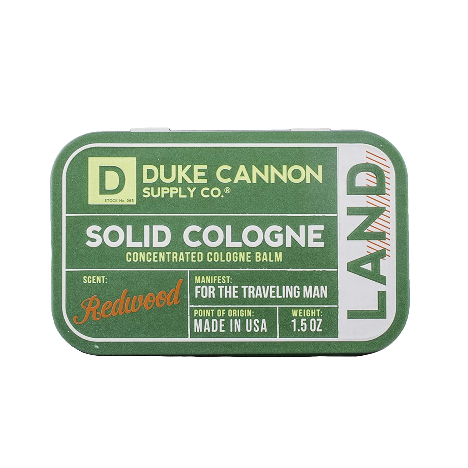 [現貨｜全港免運]Duke Cannon - 陸軍固態古龍水 紅木香調 ｜古龍膏｜Solid Cologne Land Redwood Scent