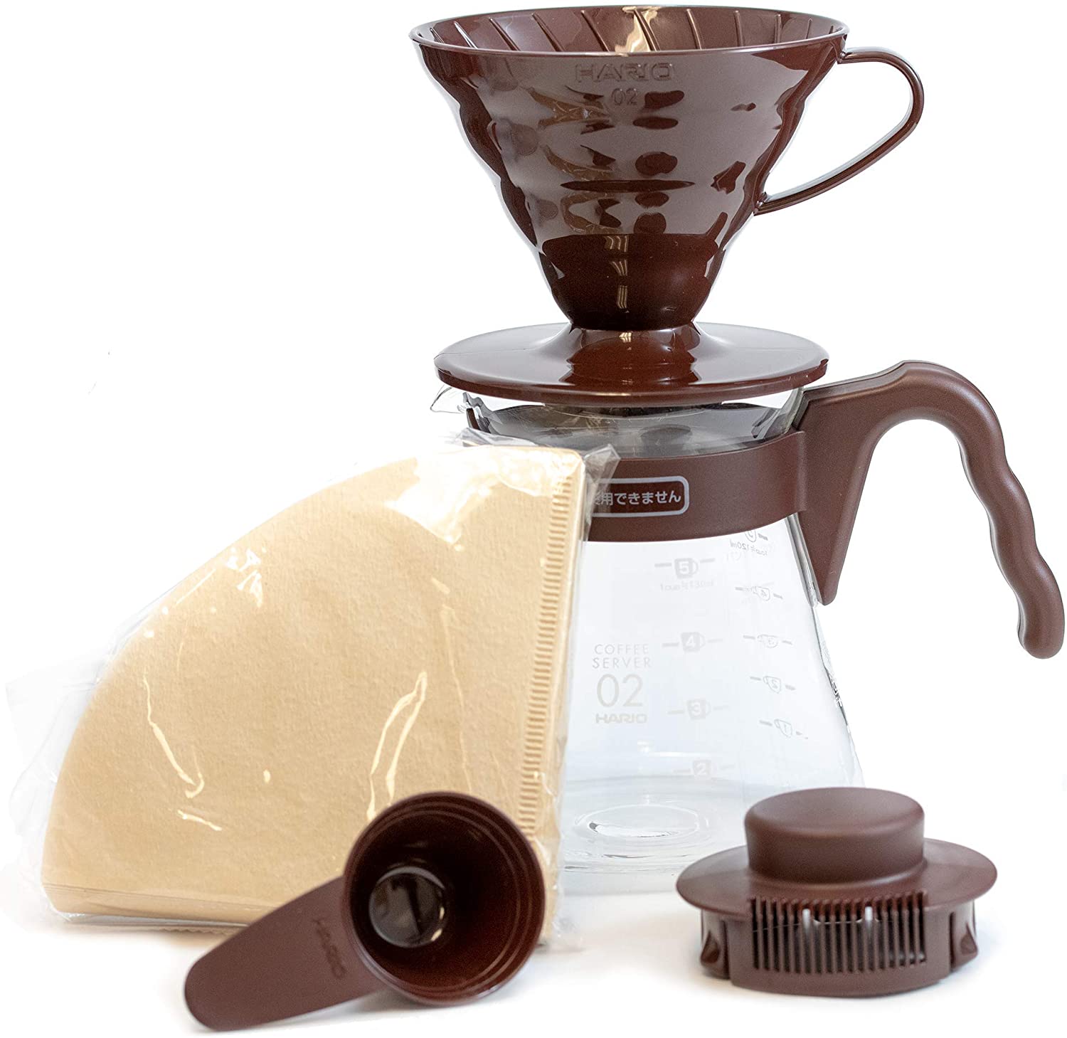 現貨丨HARIO V60 滴漏咖啡壺組套裝 連40張濾紙 700ml Coffee Server 02 Set VCSD-02HARIO- Boring Jack
