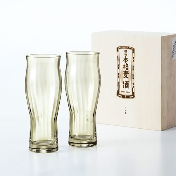 [現貨｜全港免運]東洋佐佐木 - 琥珀色啤酒玻璃杯 360ml｜木盒包裝