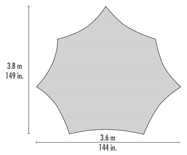 MSR - Rendezvous Sun Shield 120 Wing V2 Shelter｜1-4人天幕