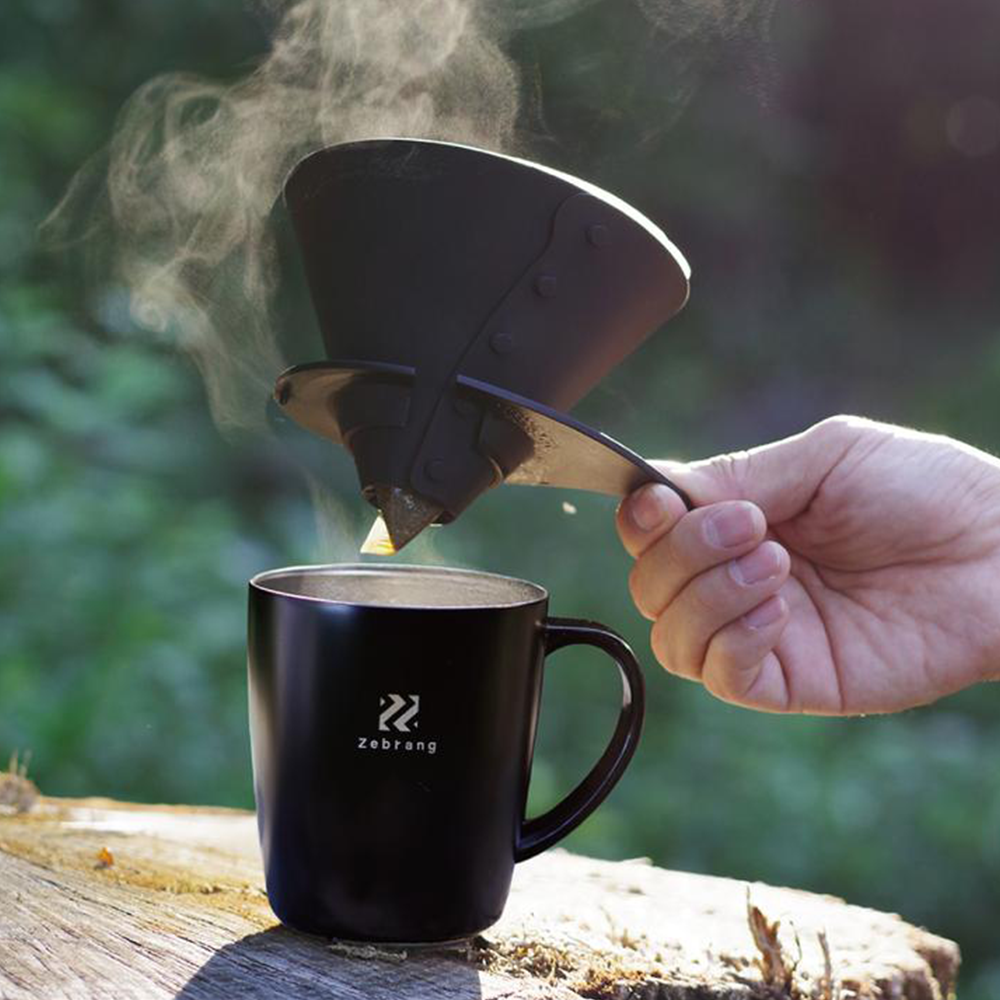 Hario - Zebrang V60 可折疊矽膠濾杯｜1-4 杯｜露營戶外適用｜ZB-VDF-02B