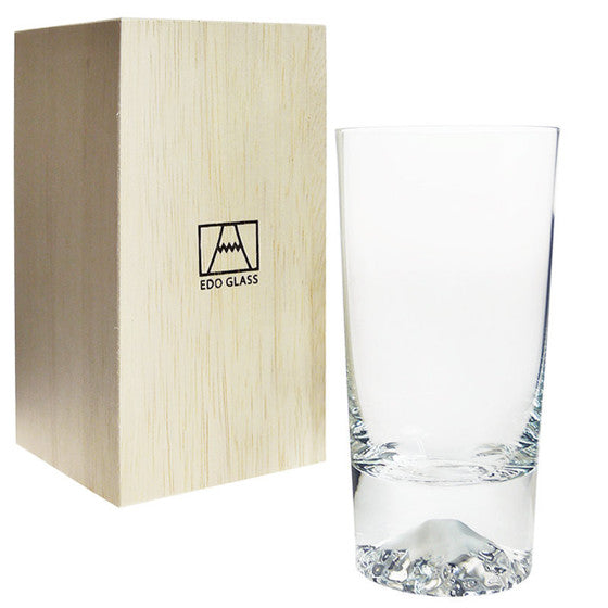 [In stock｜Free Shipping in Hong Kong] Tajima Glass-Edo Glass Mt. Fuji High Glass 400ml丨Whiskey Glass丨Sake Glass｜Edo Glass｜TG15-015-T｜TAJIMA GLASS
