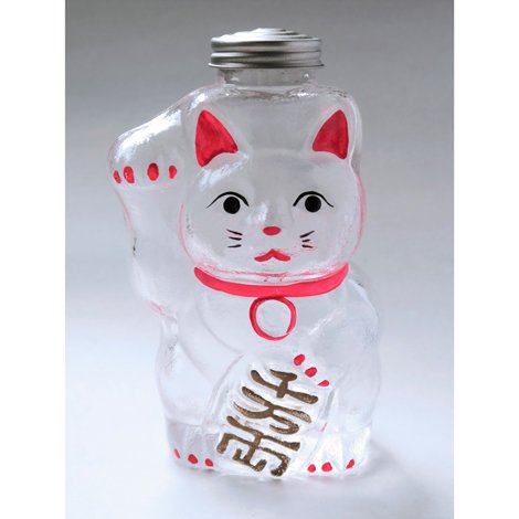 [In stock｜Free Shipping in Hong Kong] Hirota Glass - Glass Lucky Cat Cash Box｜Height 17.5cm｜SM-2M