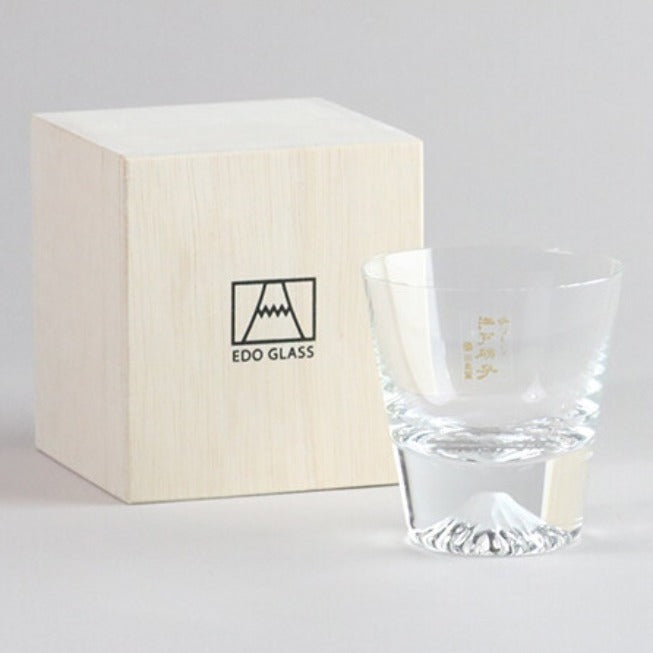 [In stock｜Free Shipping in Hong Kong] Tajima Glass-Edo Glass Mt.Fuji Glass 130ml丨Whiskey Glass丨Sake Glass｜Edo Glass| TAJIMA GLASS｜TG20-015-MR