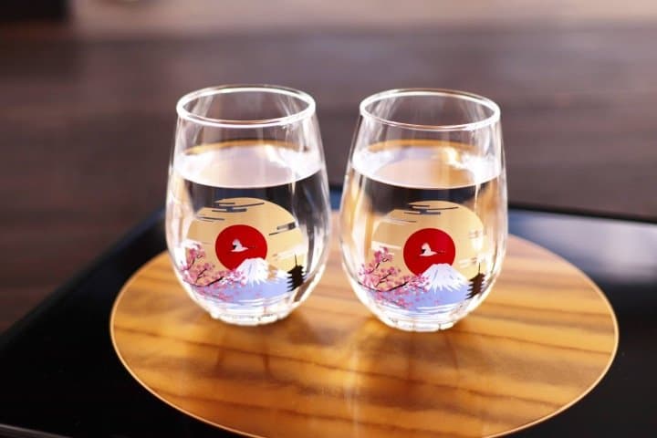 [現貨｜全港免運]丸モ高木陶器 - 冷感變色富士山玻璃對杯｜禮盒包裝｜MARUMO TAKAGI