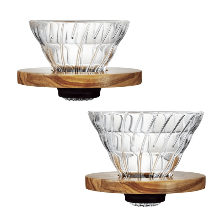 HARIO V60 橄欖木 耐熱玻璃咖啡濾杯 Olive Wood Glass Dripper VDG-01-OV / VDG-02-OVHARIO- Boring Jack