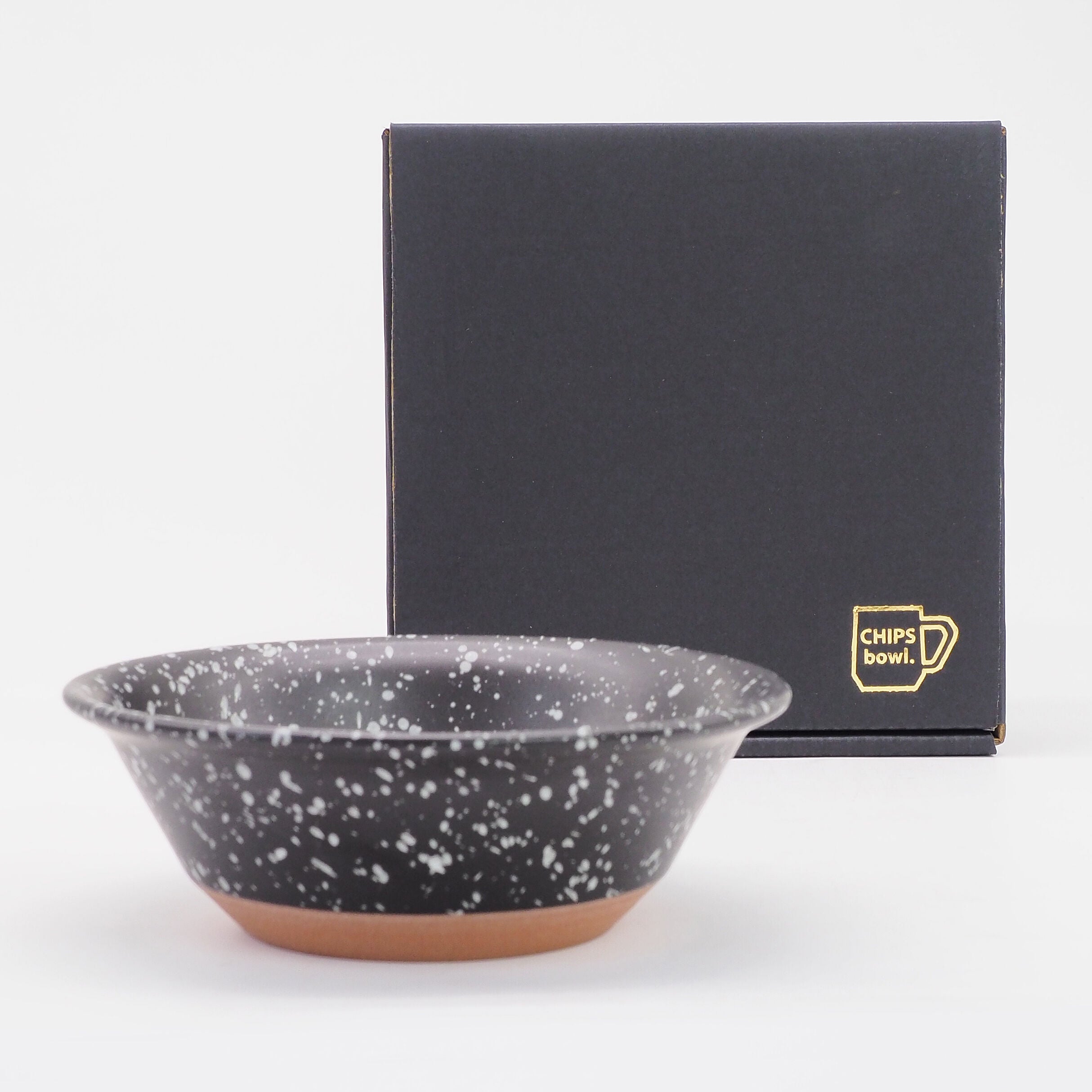 [In stock｜Free Shipping in Hong Kong] CHIPS - Bowl Black-White Splash｜Splash Series｜Black and White Oreo Colors｜Minoyaki