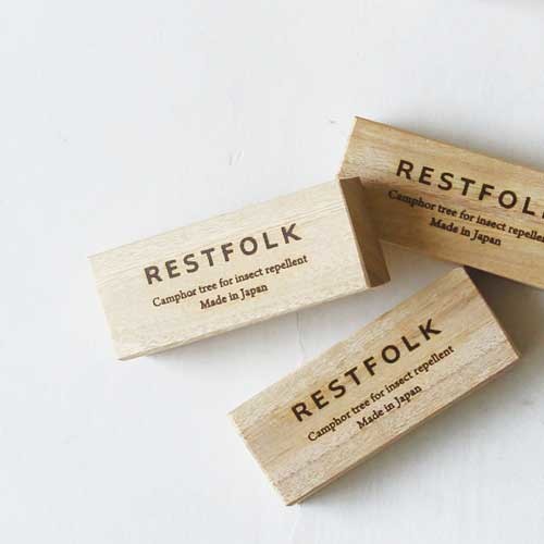 [In stock｜Free shipping in Hong Kong]Restfolk - Natural Kyushu camphor wood insect-proof block 10 pieces丨Anti-insect, deodorant and mildew-proof丨Camphor wood tree block