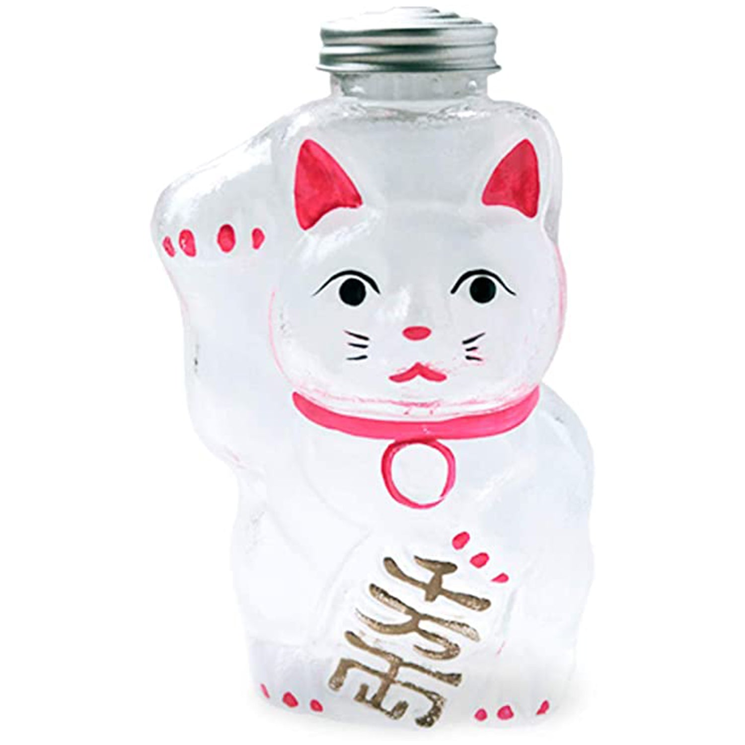 [In stock｜Free Shipping in Hong Kong] Hirota Glass - Glass Lucky Cat Storage Jar (Small)｜Height 17.5cm｜SM-2S