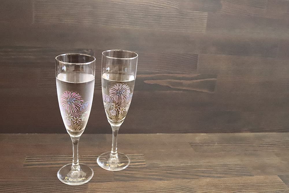[Spot｜Free shipping in Hong Kong] Maruma Takagi Pottery-Cold Sensational Discoloration Firework Glass Champagne Glasses｜Gift Box｜MARUMO TAKAGI