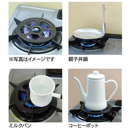 日本製 五德陶瓷製灶口縮小爐架 (瓦斯爐專用)TOCERAM- Boring Jack
