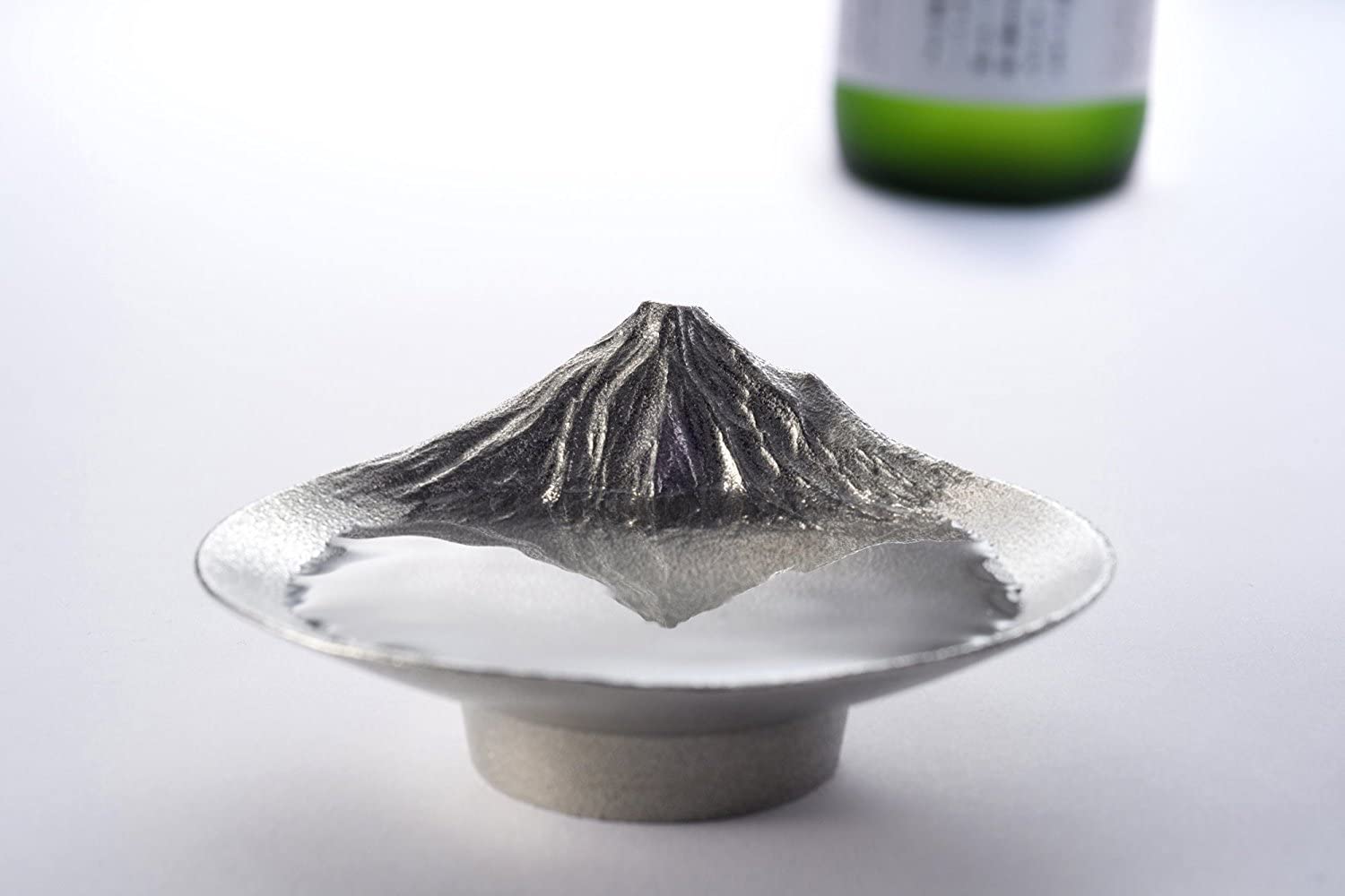 [Spot｜Free Shipping in Hong Kong] Gingado Silver Yado - Mt. Fuji Reflection Tin Sake Tumbler｜Inverse Fuji Reflection