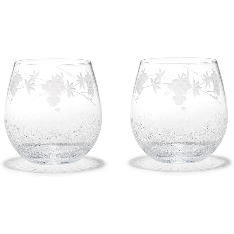 [Reservation｜Free shipping in Hong Kong] Tajima Glass - Flower Snow Glass 230ml 2pcs｜Wine Glass｜Rin Series｜TAJIMA GLASS