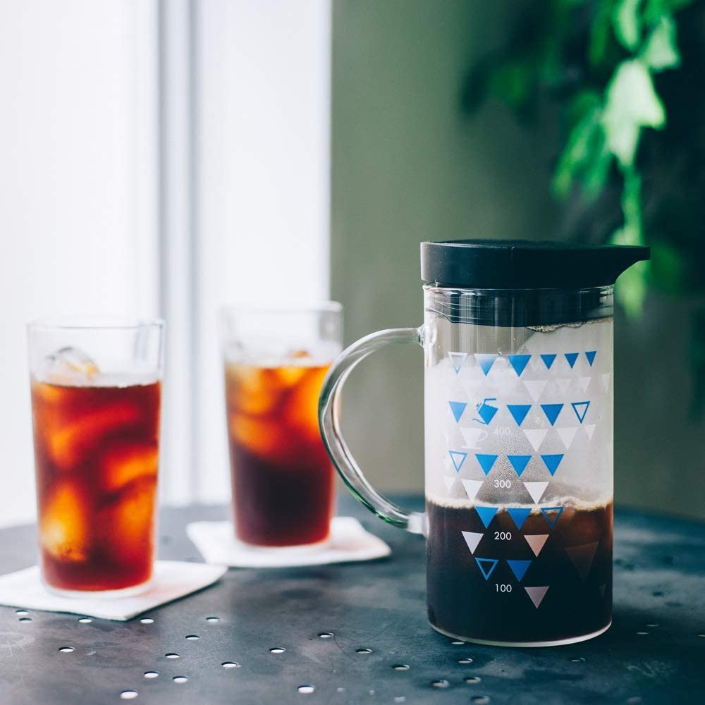 [In stock｜Free Shipping in Hong Kong] Hario - V60 Transparent Resin Filter Cup Hot and Cold Color Changing Coffee Maker Set (1-4 Cups)｜With 40 Filter Papers｜Dripper Set｜VDSS-3012-B