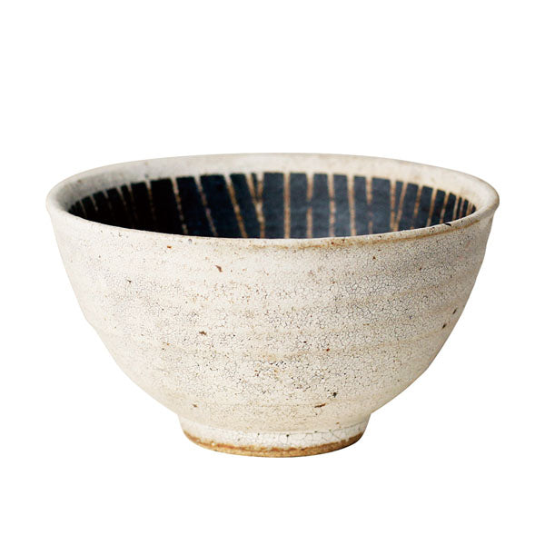 [In stock｜Free shipping in Hong Kong]Blut's rokuro Liulu-Sending rice bowl with different soil in the middle of the black 丨 Minoyaki