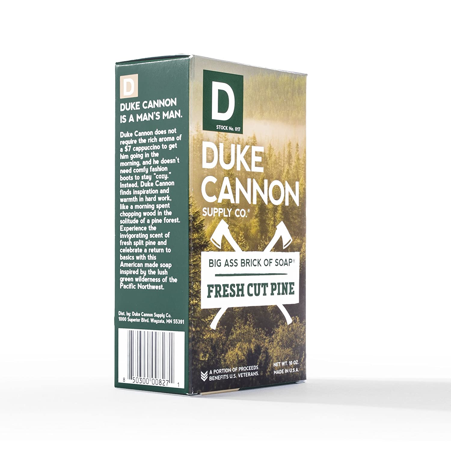 [現貨｜全港免運]Duke Cannon - 超大磚塊皂 清新松木香｜BIG ASS BRICK OF SOAP FRESH CUT PINE