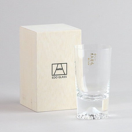 [In stock｜Free Shipping in Hong Kong] Tajima Glass-Edo Glass Mt.Fuji Glass 150ml丨Whiskey Glass丨Sake Glass｜Edo Glass｜TAJIMA GLASS｜With Original Certificate of Authenticity｜TG20-015-MT