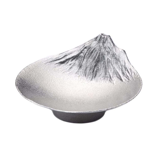 [Spot｜Free Shipping in Hong Kong] Gingado Silver Yado - Mt. Fuji Reflection Tin Sake Tumbler｜Inverse Fuji Reflection