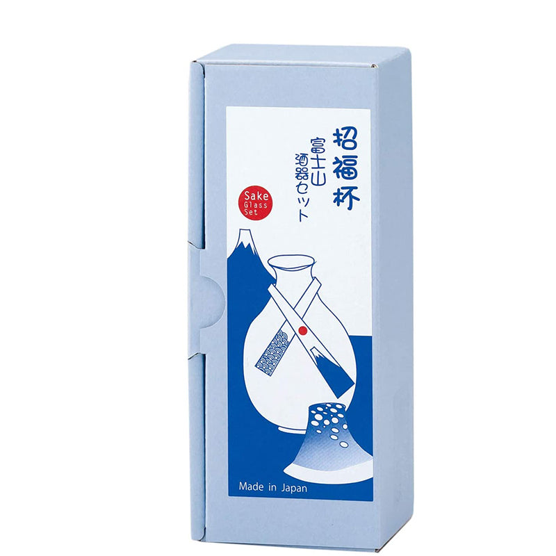 [In stock｜Free Shipping in Hong Kong] Toyo Sasaki - Mt. Fuji Lucky Cup + Bottle Set 175ml+35ml｜Gift Box Packaging｜Cold Wine Glass｜Sake Glass Bottle