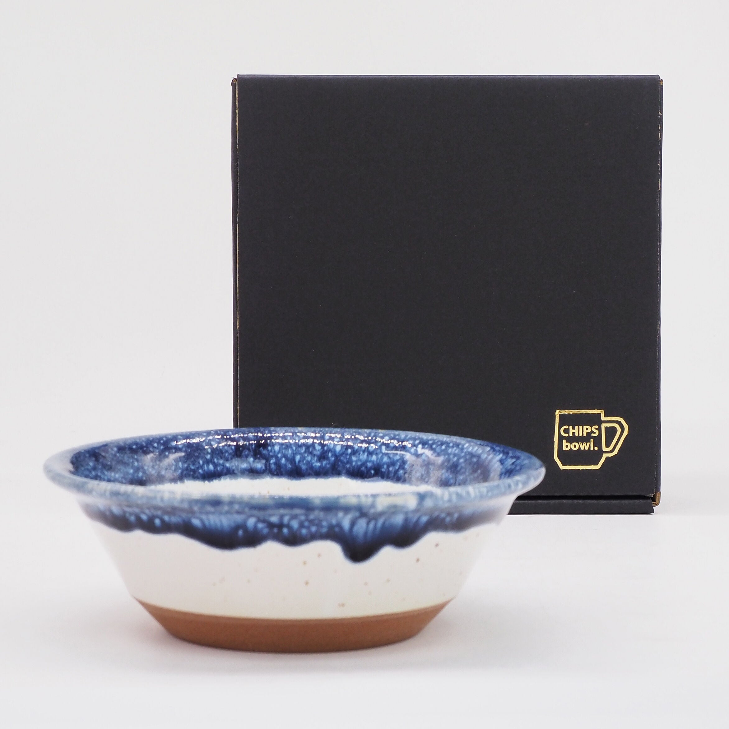 [In stock｜Free shipping in Hong Kong] CHIPS - Bowl PREMIUM white-navy drop｜Water Drop Series｜Blue and White Colors｜Minoyaki