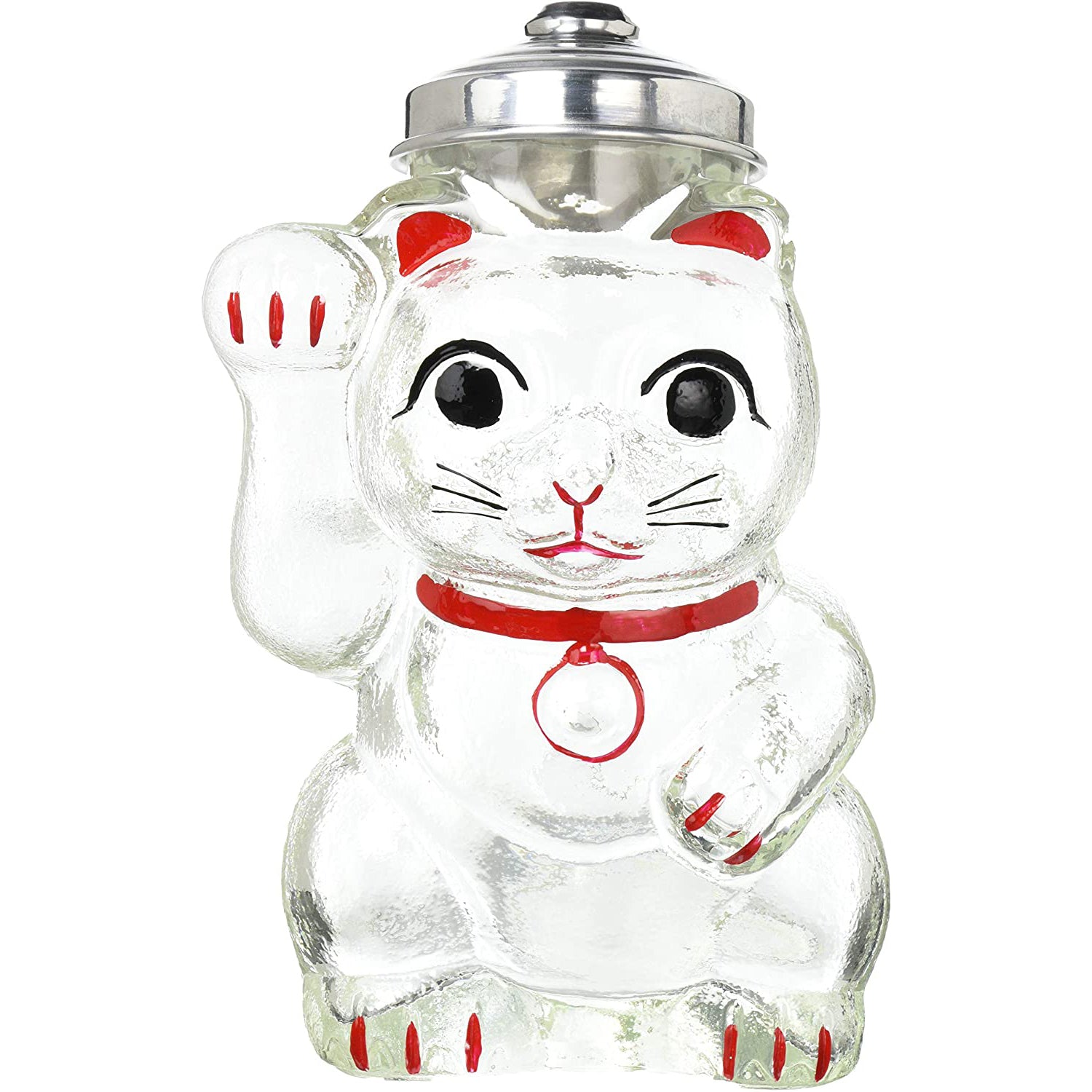 [In stock｜Free Shipping in Hong Kong] Hirota Glass - Glass Lucky Cat Storage Jar (Large)｜Height 24.5cm｜SM-2